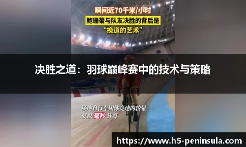 决胜之道：羽球巅峰赛中的技术与策略