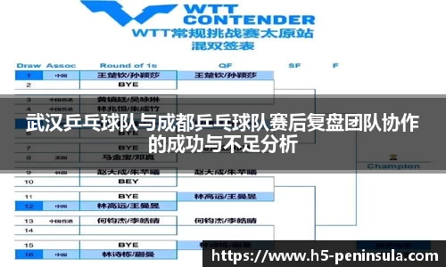武汉乒乓球队与成都乒乓球队赛后复盘团队协作的成功与不足分析